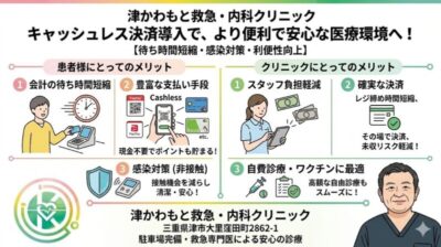【キャッシュレス決済と救急の関係】キャッシュレス決済導入で待ち時間短縮!当院が「現金以外」の支払いに対応する理由のアイキャッチ画像
