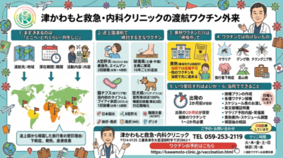 発展途上国へ渡航する前に ― 仕事・旅行・留学のためのワクチン相談のアイキャッチ画像